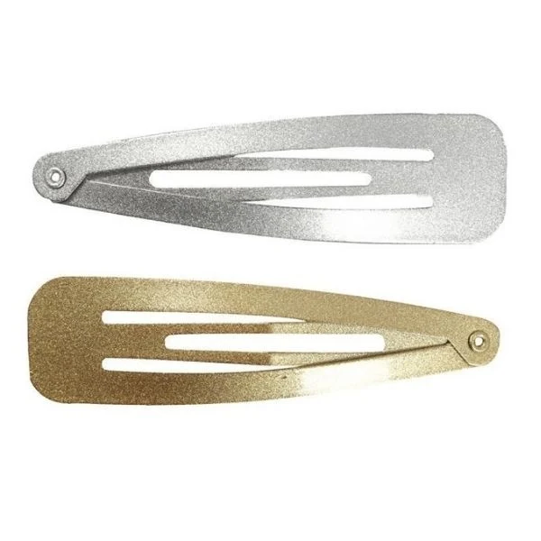 Knækspænde, Guld/sølv, 4 stk.