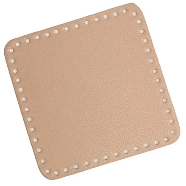 Go Handmade Taske/kurvebase 18 x 18 cm abrikos