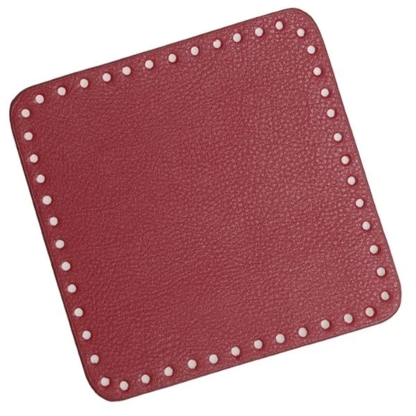 Go Handmade Taske/kurvebase 18 x 18 cm hindbær