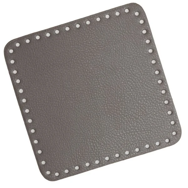 Go Handmade Taske/kurvebase 18 x 18 cm lys grå