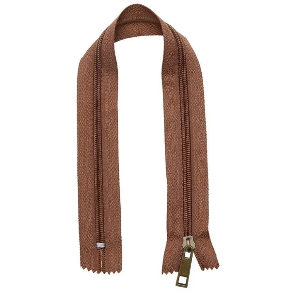 Go Handmade Nylon Lynlås 30 cm, Terracotta