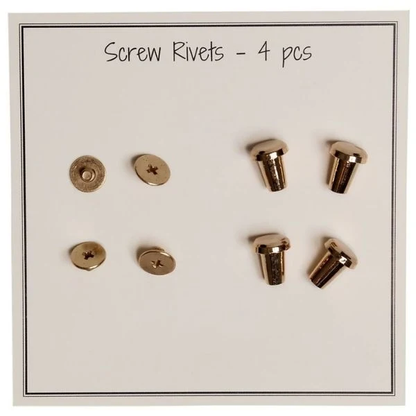 Go Handmade Skruenitter 10mm, 4stk, Guld