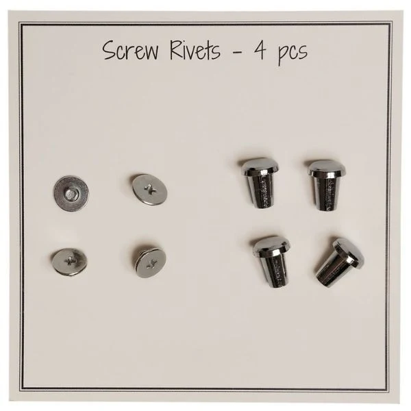 Go Handmade Skruenitter 10mm, 4stk, Sølv