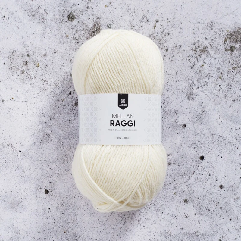 Järbo Mellanraggi 100g 28201 Natural White