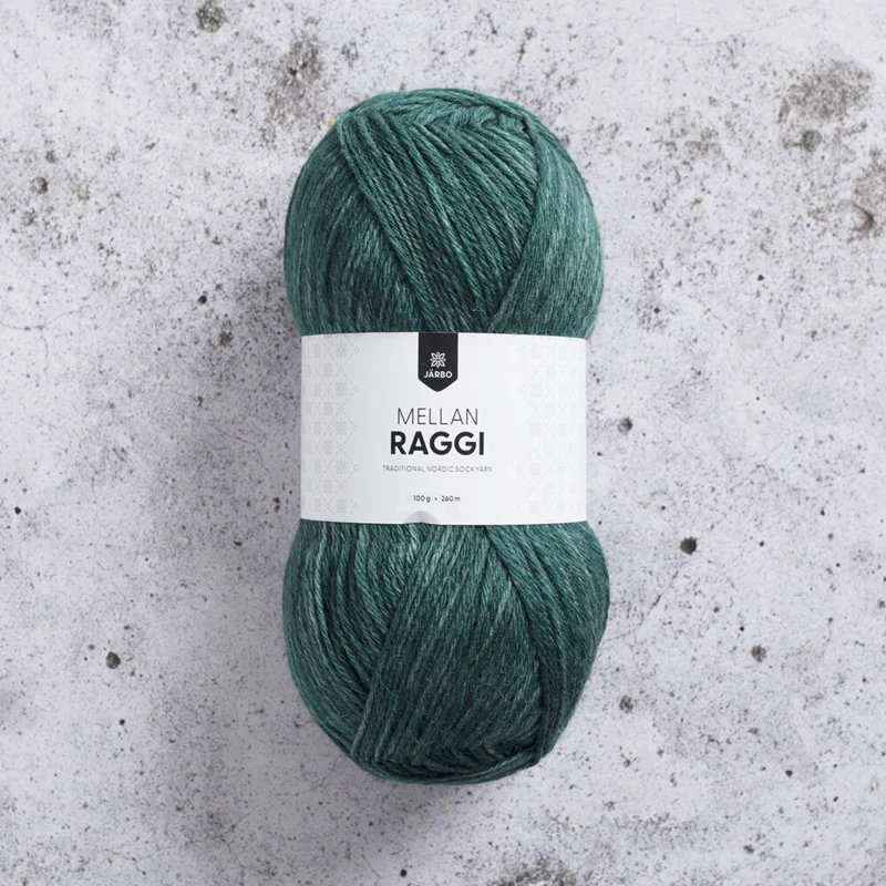 Järbo Mellanraggi 100g 28398 Dark Mint Denim