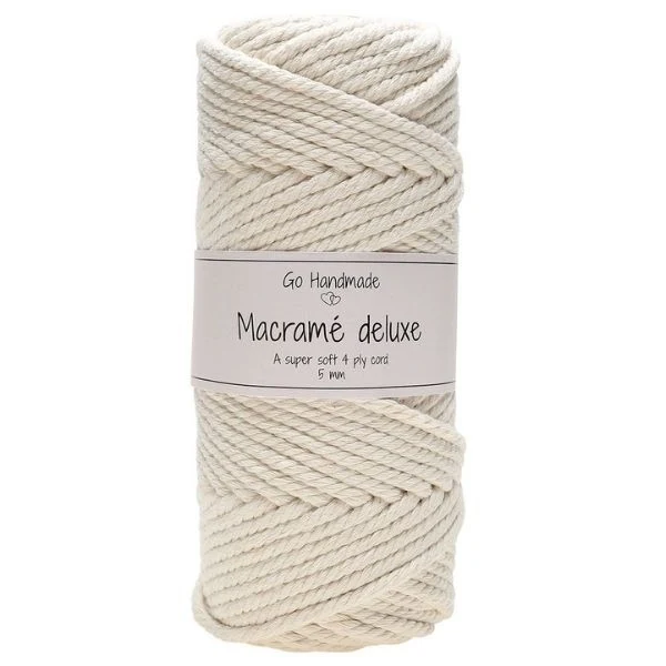 Go Handmade Macramé Garn Deluxe 50 m, 5 mm