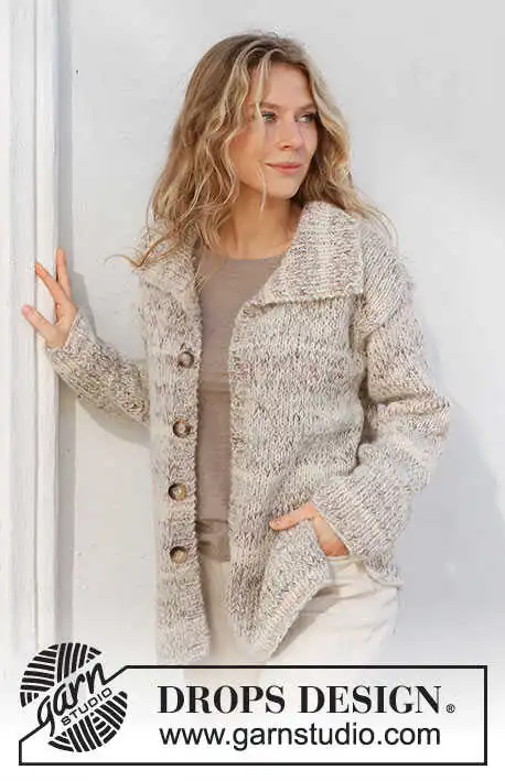 227-15 Habitat Cardigan by DROPS Design