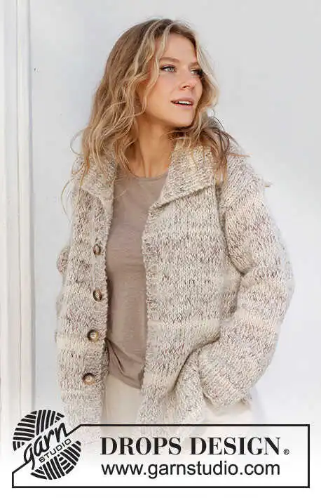 227-15 Habitat Cardigan by DROPS Design