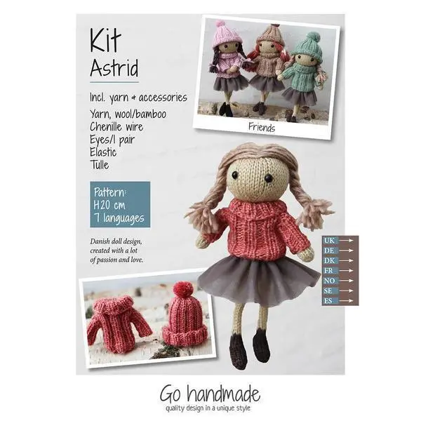 Go Handmade strikkekit Astrid