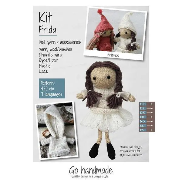 Go Handmade strikkekit Frida
