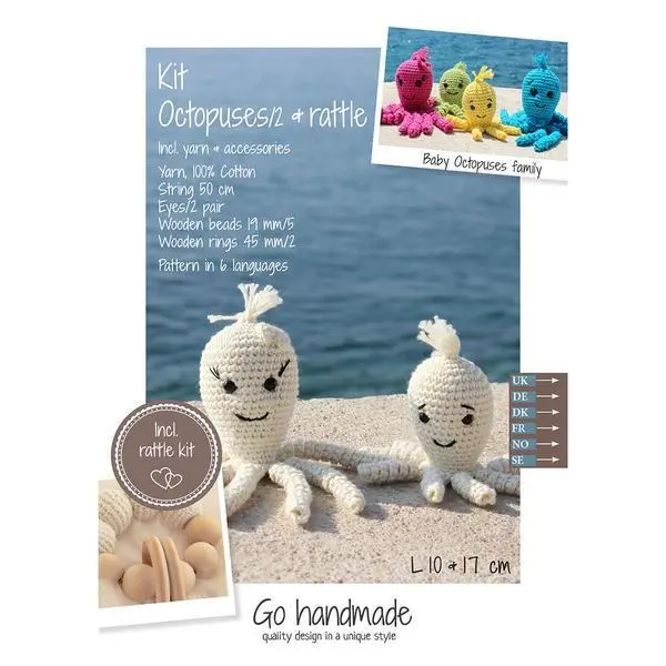 Go Handmade Hæklekit Blæksprutter og rangle