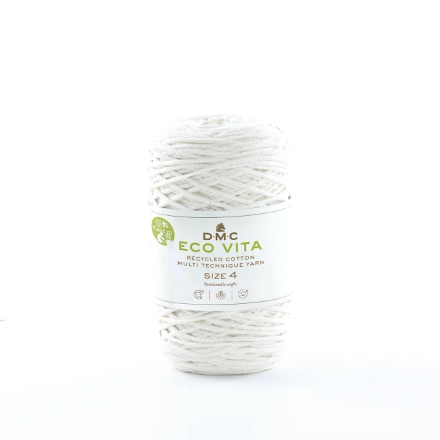 DMC Eco Vita 4 Garn Unicolor 01 Créme