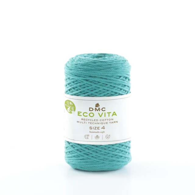 DMC Eco Vita 4 Garn Unicolor 89 Turquoise green