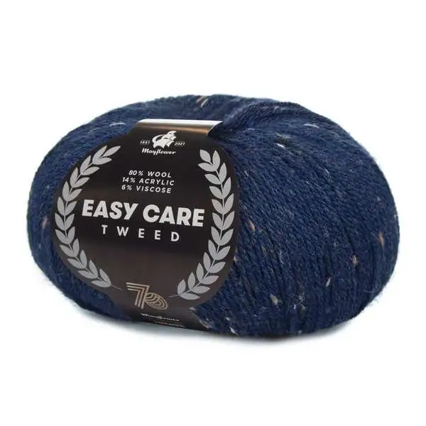 Mayflower Easy Care Tweed 409 Midnatsblå