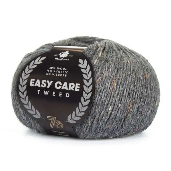 Mayflower Easy Care Tweed 454 Koksgrå
