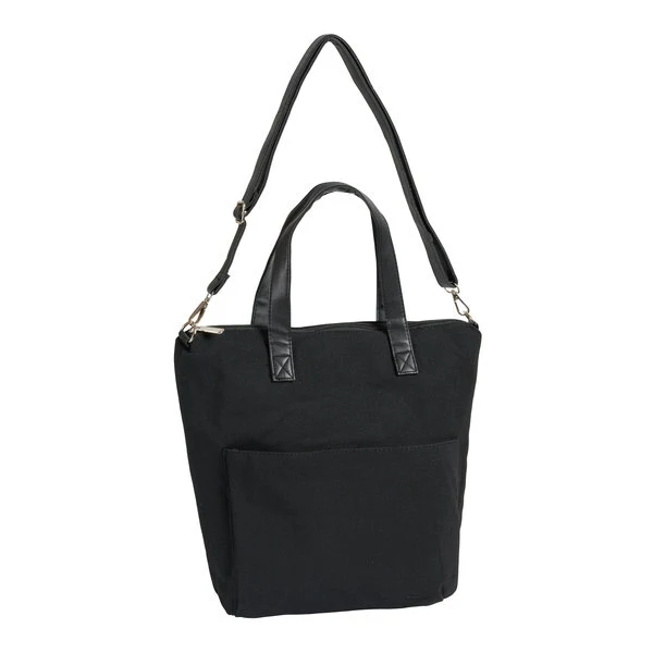 Skuldertaske til garn, sort