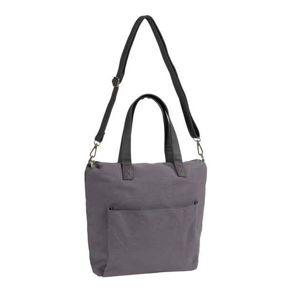 Skuldertaske til garn, mørkegrå