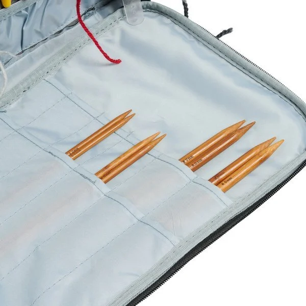 Garntaske stor, lysegrå