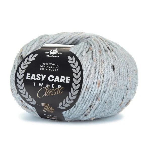 Mayflower Easy Care Classic Tweed 504 Sølvgrå