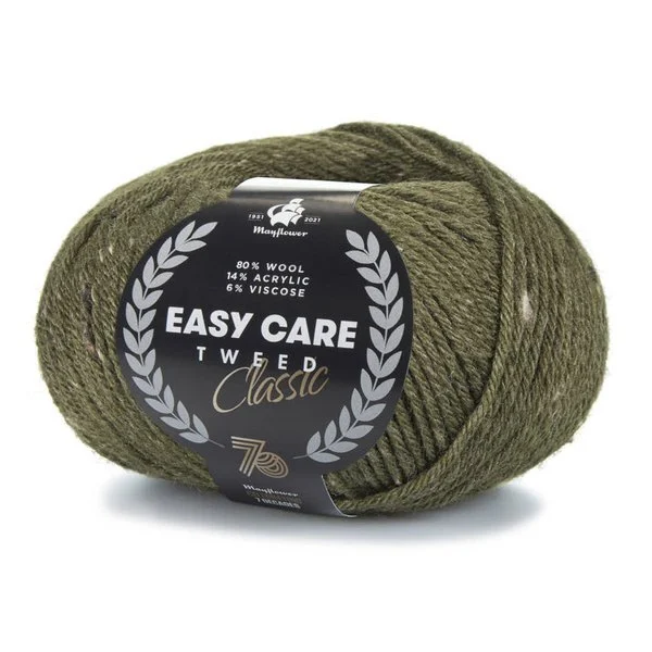 Mayflower Easy Care Classic Tweed 591 Mørk oliven