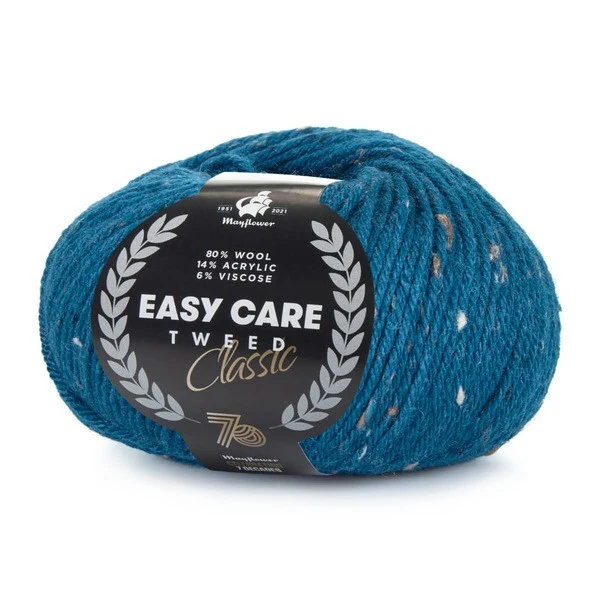 Mayflower Easy Care Classic Tweed 593 Petroleumsblå