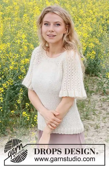 230-25 Pearlescent Top by DROPS Design