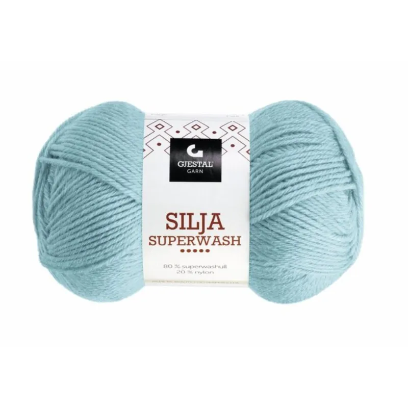 Gjestal Silja Superwash 384 Dueblå