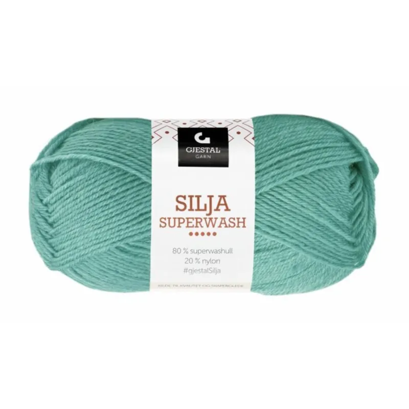 Gjestal Silja Superwash 367 Blågrøn