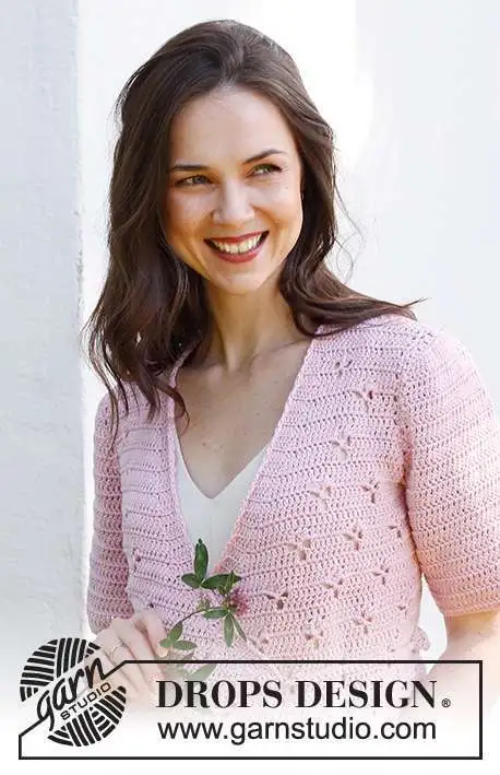 232-35 Hortense Wrap Cardigan by DROPS Design