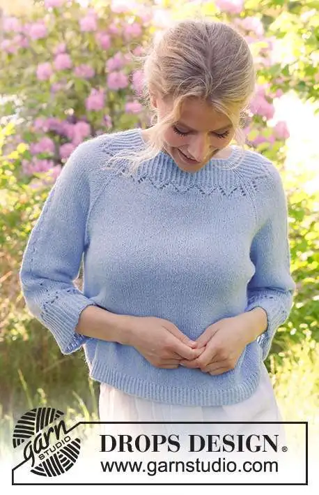 230-48 Lost in the Sky Top by DROPS Design