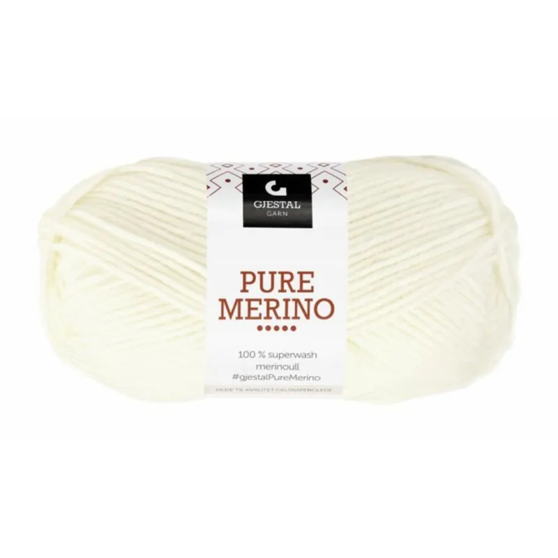 Gjestal Pure Merino 126 Hvid