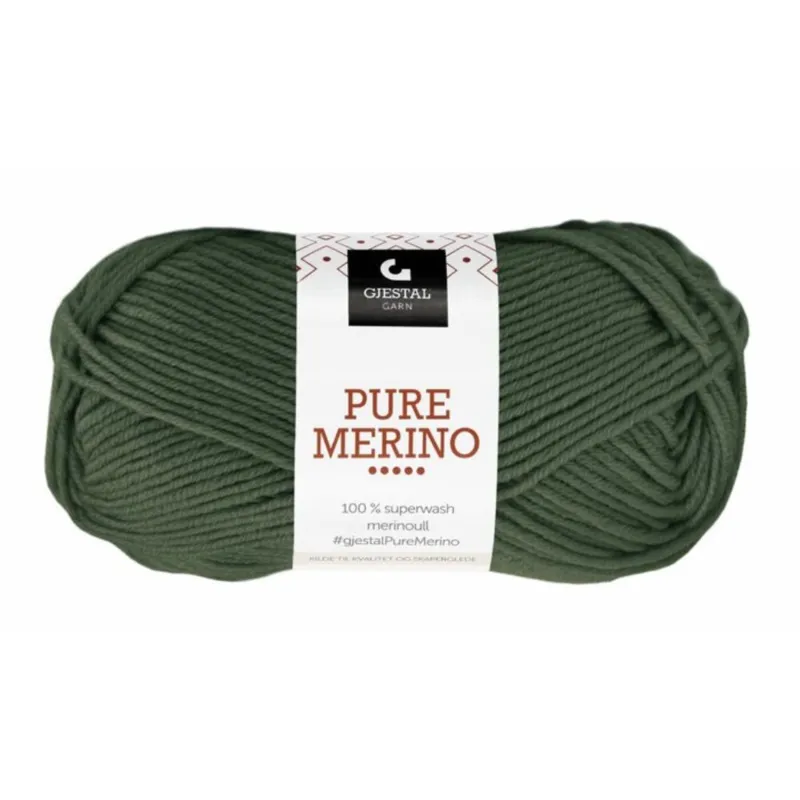Gjestal Pure Merino 124 Armygrøn