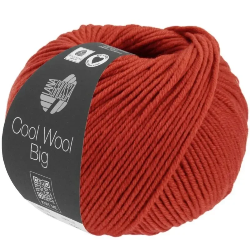 Lana Grossa Cool Wool Big 1628 Rød meleret