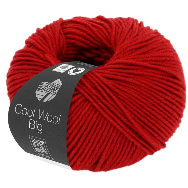 Lana Grossa Cool Wool Big 924 Mørkerød