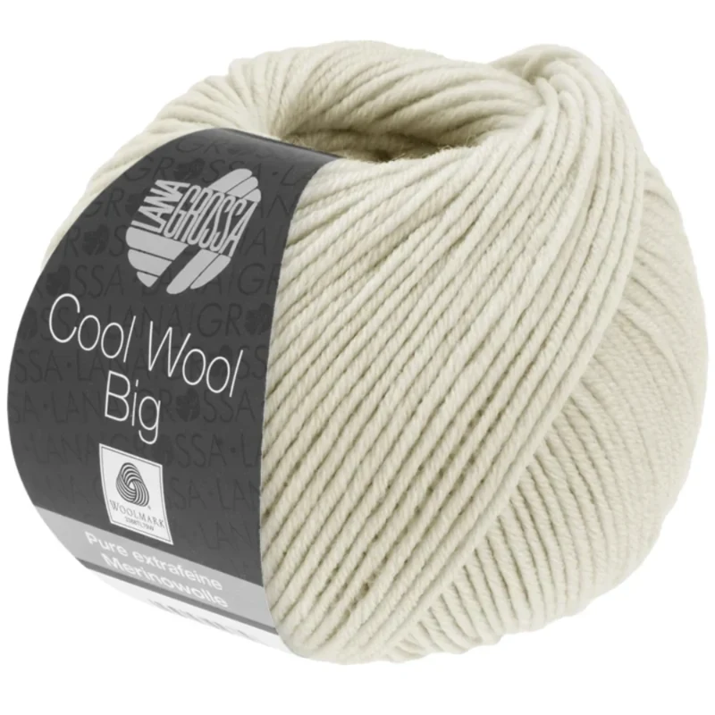 Lana Grossa Cool Wool Big 1010 Grège/beigegrå