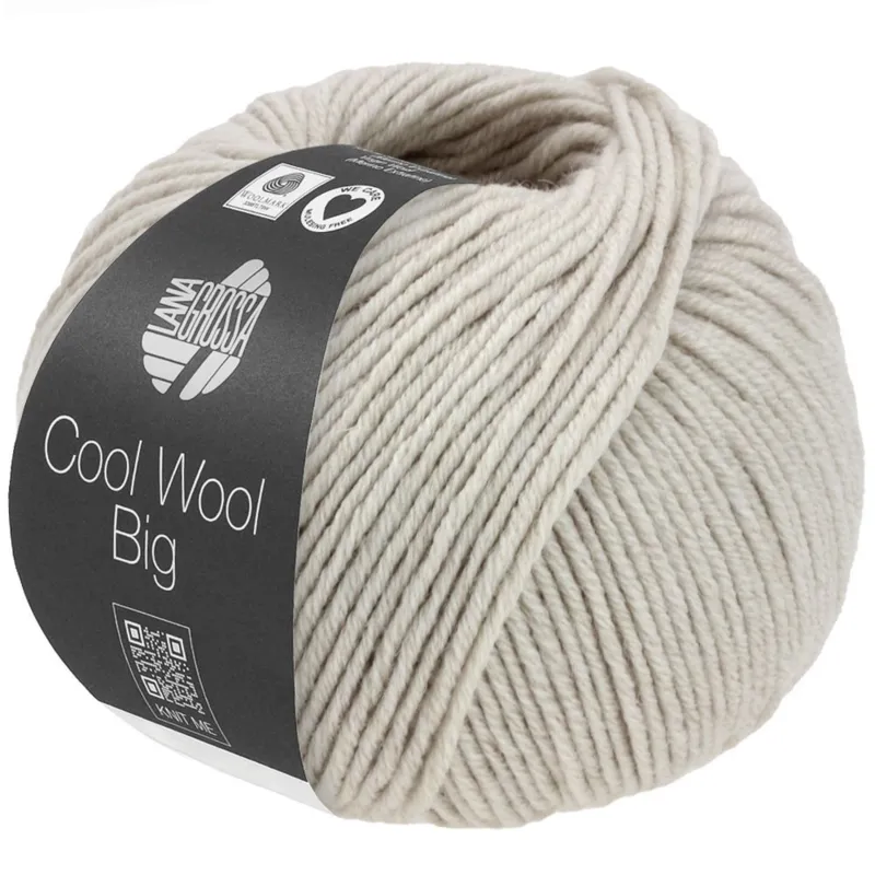 Lana Grossa Cool Wool Big 1691 Grége meleret