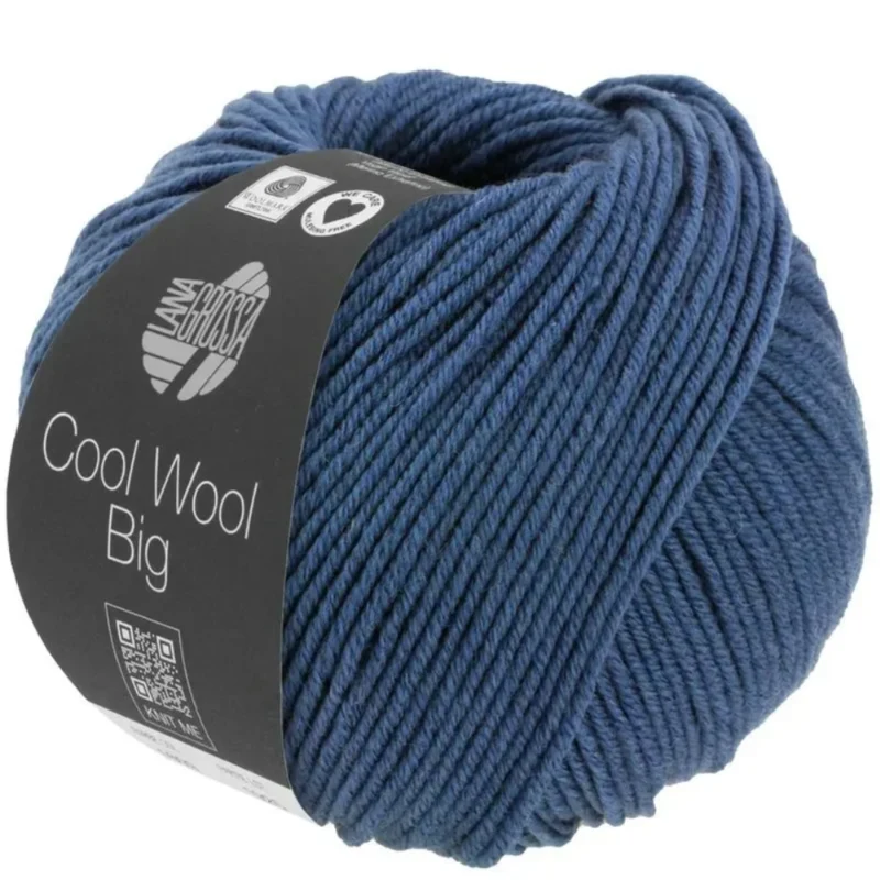 Lana Grossa Cool Wool Big 1655 Mørkeblå meleret