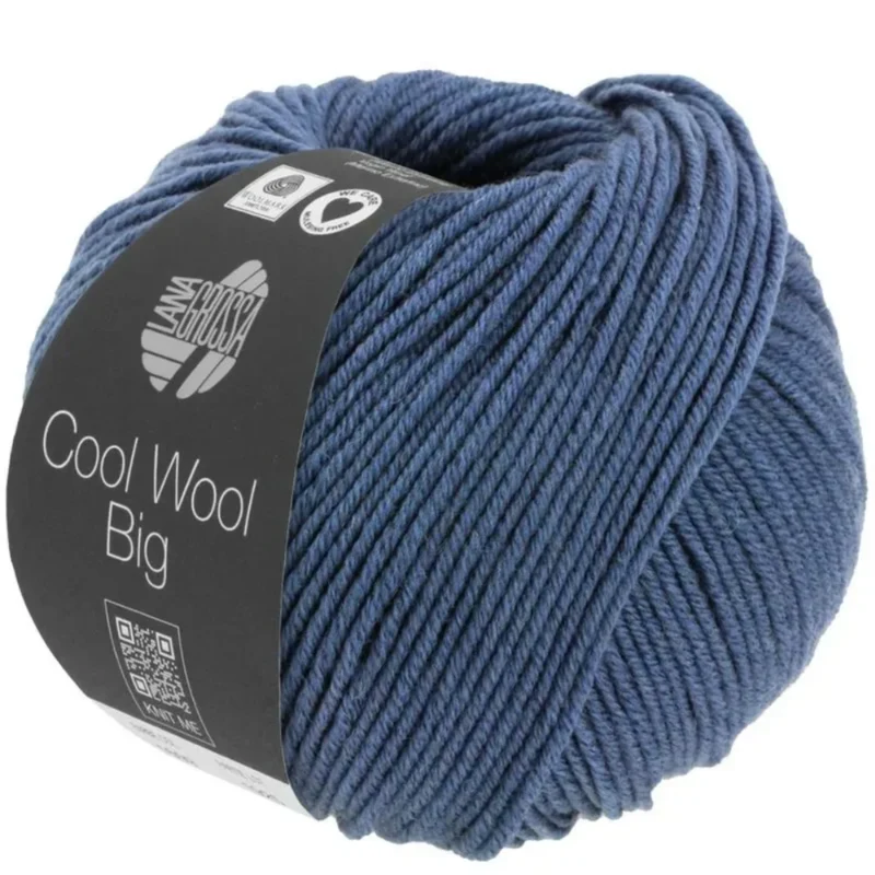 Lana Grossa Cool Wool Big 1627 Blå meleret