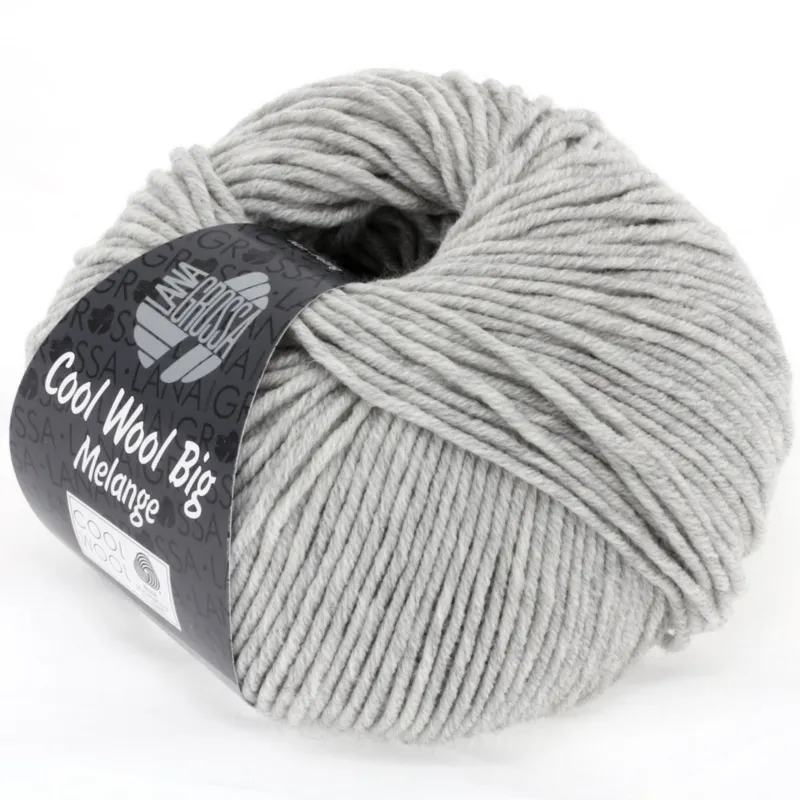 Lana Grossa Cool Wool Big 616 Lysegrå meleret