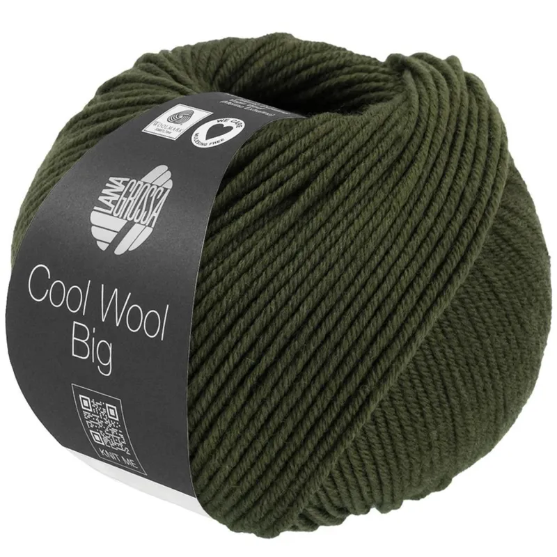 Lana Grossa Cool Wool Big 1695 Vadmelsgrøn meleret