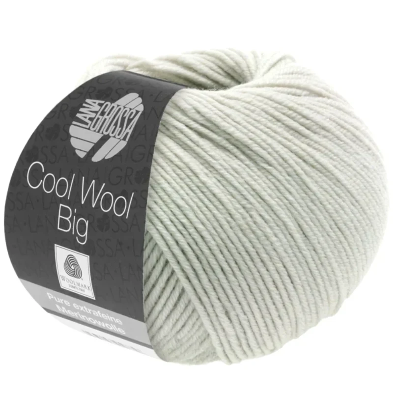 Lana Grossa Cool Wool Big 1002 Hvidgrå