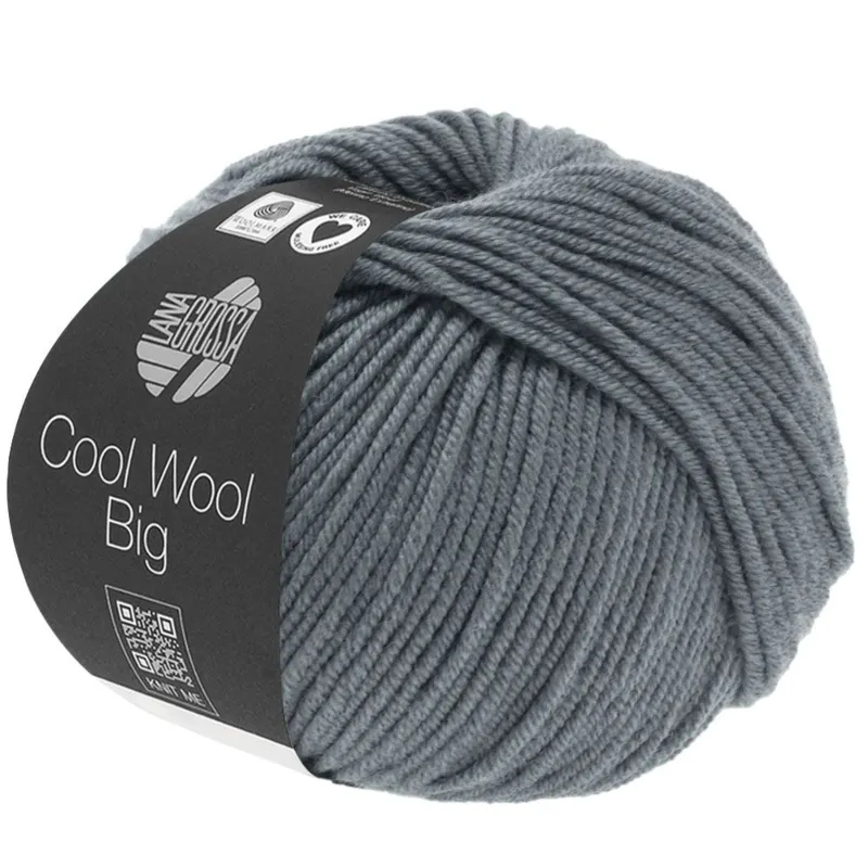 Lana Grossa Cool Wool Big 981 Stål Grå