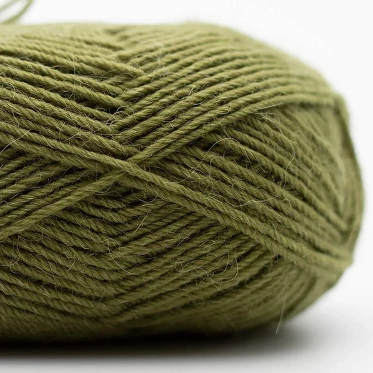 Kremke Soul Wool Edelweiss Alpaka 048 Oliven gren