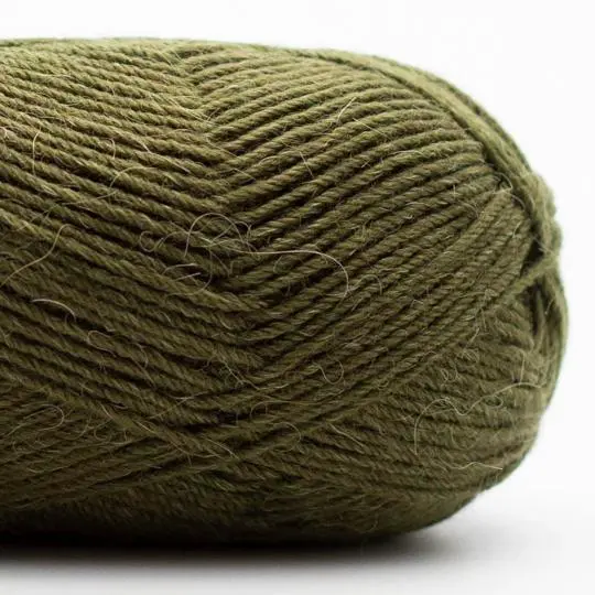 Kremke Soul Wool Edelweiss Alpaka 049 Mørk oliven