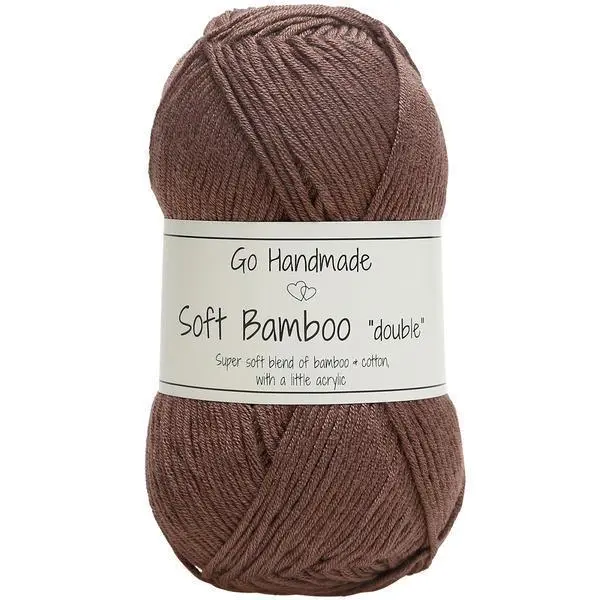 Go Handmade Soft Bamboo "Double" 17774 Karamelbrun