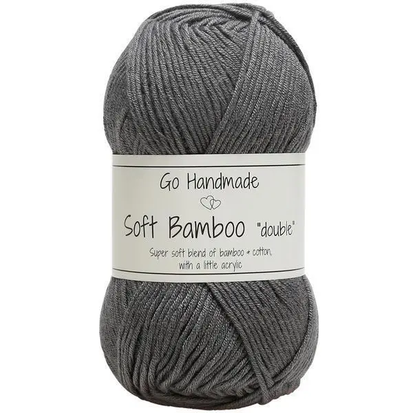 Go Handmade Soft Bamboo "Double" 17775 Muse grå