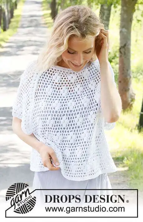 231-38 Frosted Daisies by DROPS Design