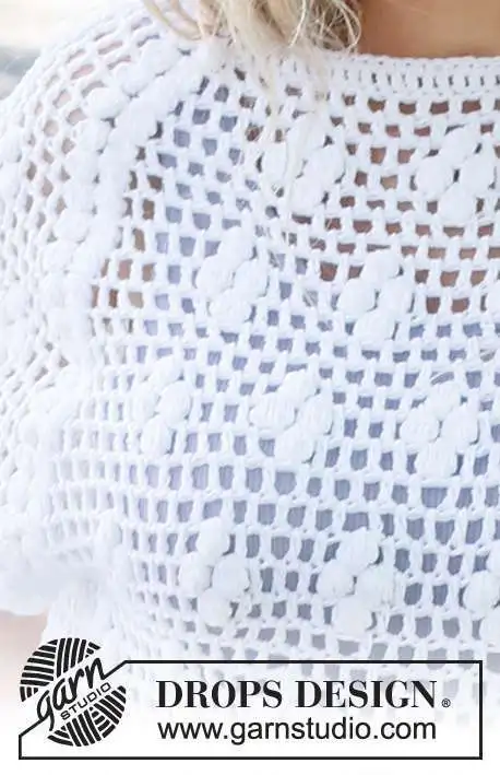 231-38 Frosted Daisies by DROPS Design