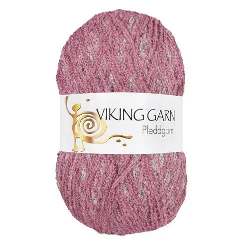 Viking Pleddgarn 765 Hvid/rosa