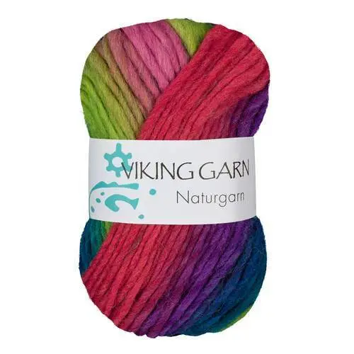 Viking Naturgarn 638 Multi grøn/rosa